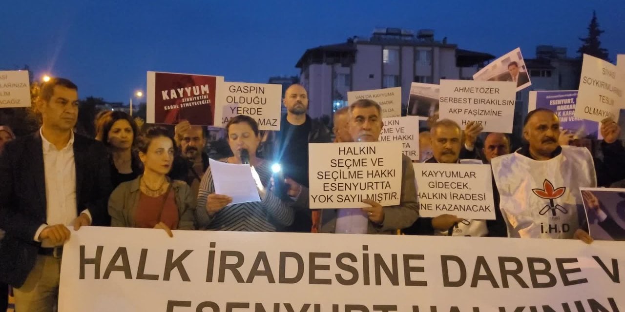 Hatay’da Ahmet Özer protestosu