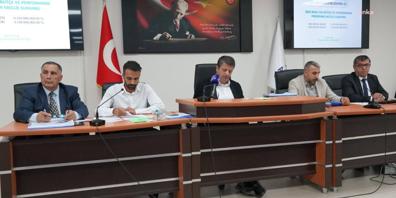 Adıyaman Belediyesi’nin 2025 yılı bütçesi onaylandı