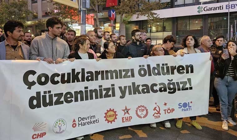 Katledilen 6 yaşındaki Şirin için  pek çok partinin katıldığı bir protesto gerçekleştirildi