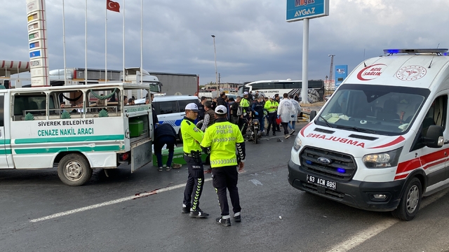 Tırla çarpışan motosikletin sürücüsü öldü