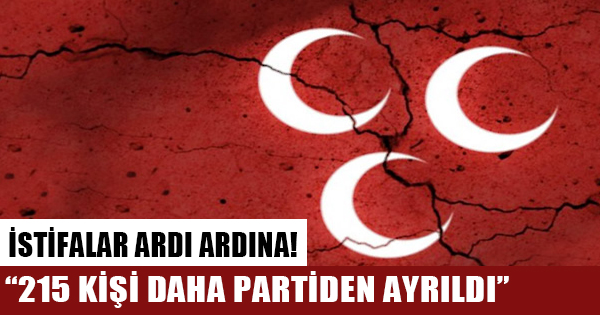 Bursa'nın MHP Yenişehir ilçe teşkilatından 215 kişi istifa etti