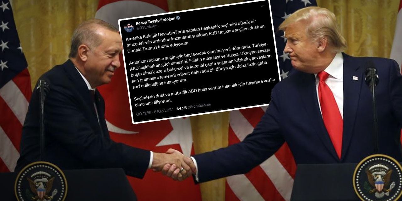 Cumhurbaşkanı Erdoğan'dan Donald Trump'a tebrik. Dostum diyerek seslendi