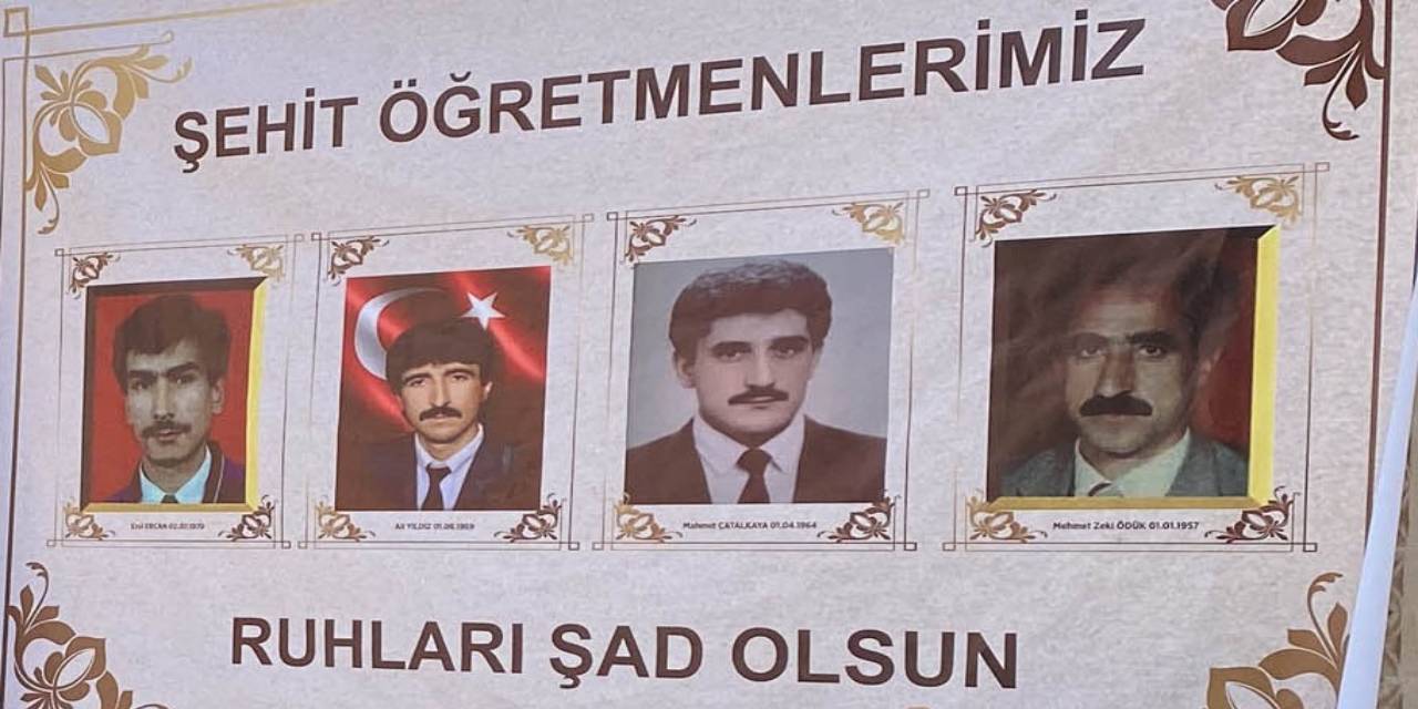 PKK tarafından şehit edilen öğretmenler için anma töreni düzenlendi