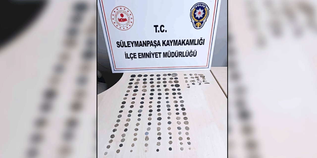 Tekirdağ'da 145 sikke ele geçirildi