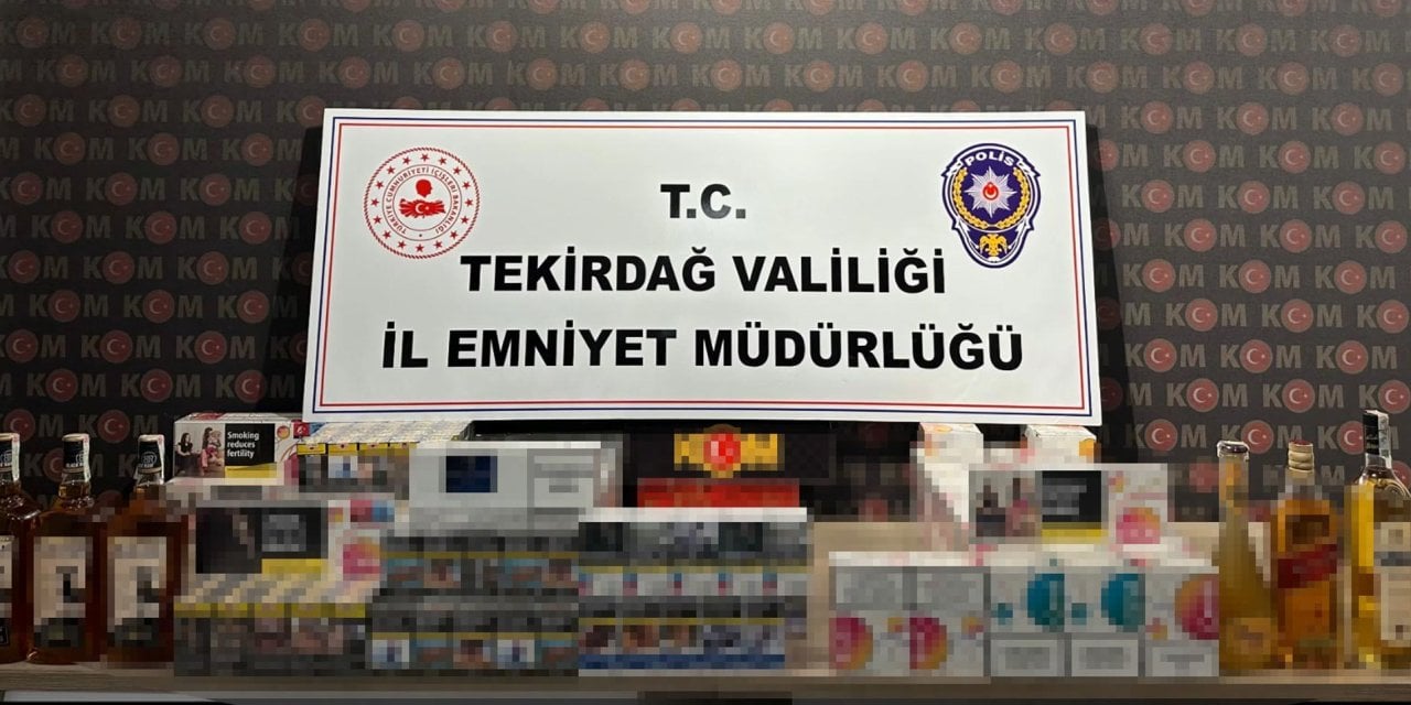 Tekirdağ'da kaçak sigara operasyonu