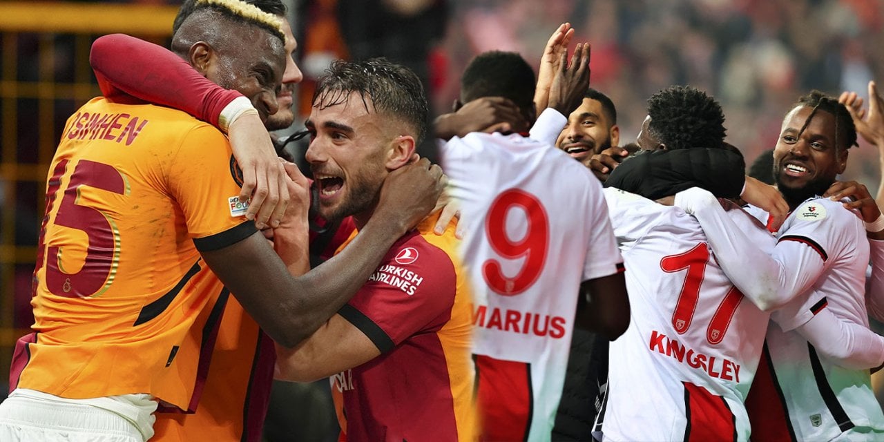 Galatasaray'ın konuğu Samsunspor. İlk 11'ler belli oldu