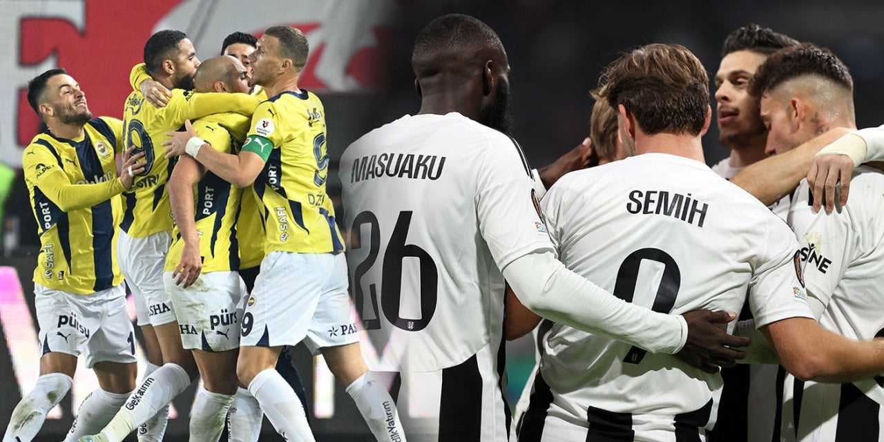 Fenerbahçe ve Beşiktaş'ın ilk 11'leri belli oldu