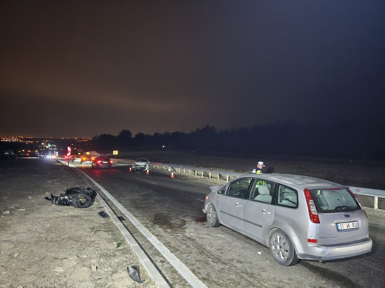 Adana'da otomobilin motosiklet ile kazası: 1 ölü, 3 yaralı