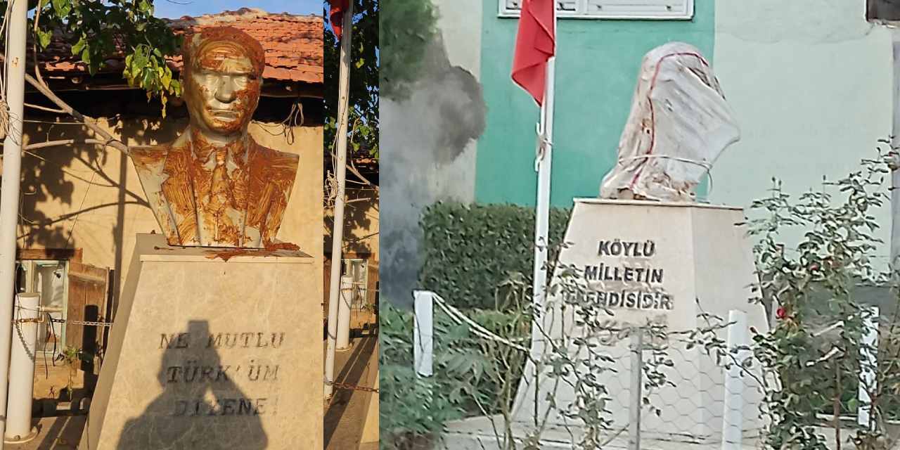 Atatürk büstüne saldıran şüpheli tutuklandı