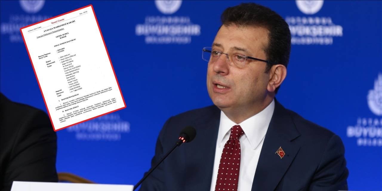 AYM'den İmamoğlu'nun 'Ahmak' davasını etkileyecek karar. Resmi Gazete'de yayımlanan kararla ilgili CHP'den çağrı