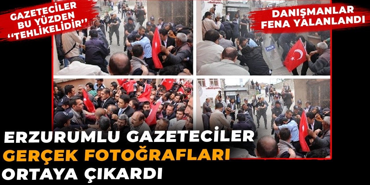 Danışmanlar fena yalanlandı: Erzurumlu gazeteciler gerçek fotoğrafları ortaya çıkardı