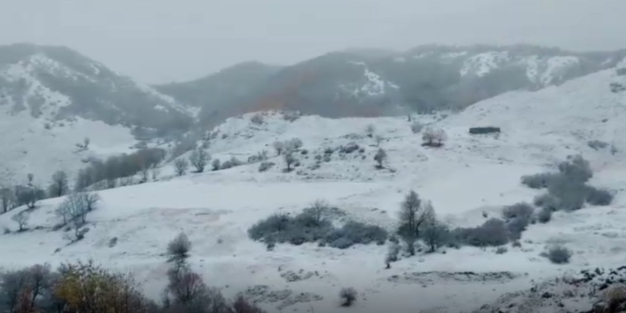 Kar yağışı Tunceli'yi beyaza bürüdü