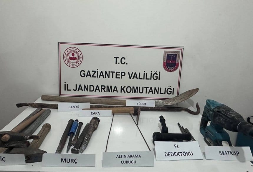 Kaçak kazı operasyonu. Gözaltılar var