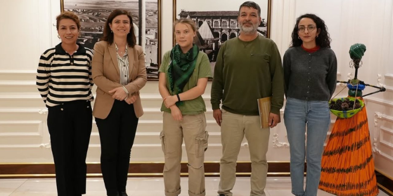 Ünlü iklim aktivisti Greta Thunberg Diyarbakır'da