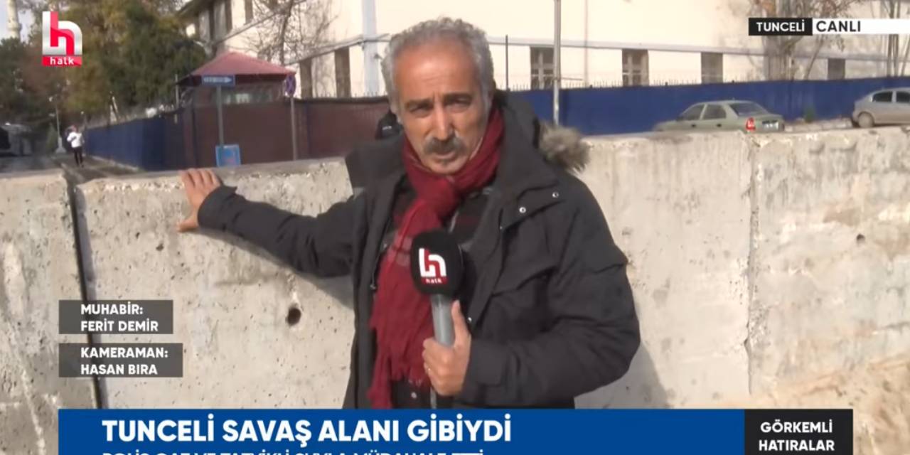 Tunceli kayyumunun ilk icraatini Halk TV görüntüledi