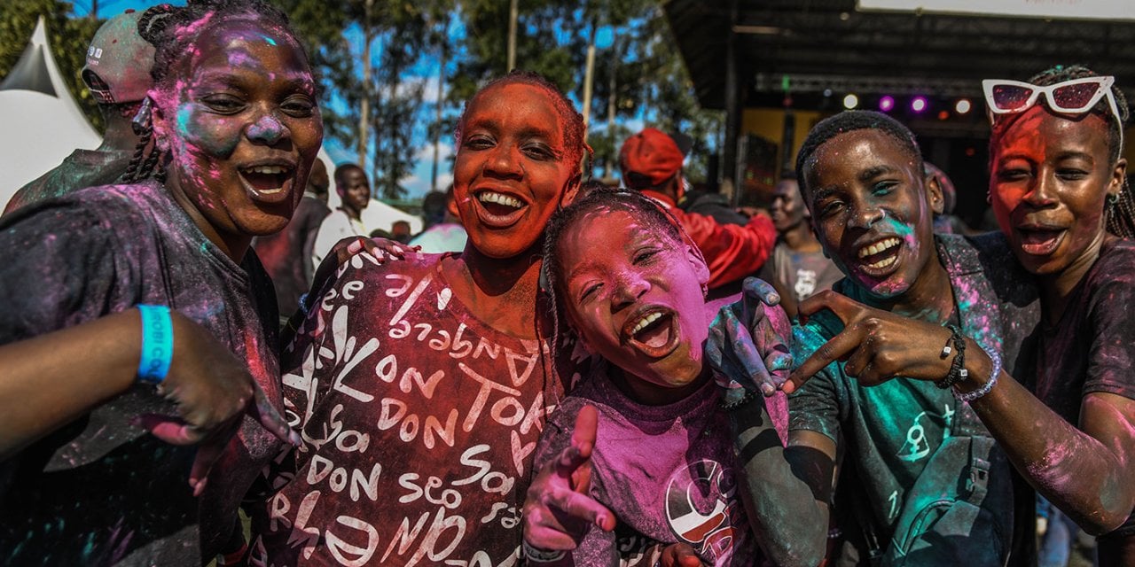 Kenya'da renkli görüntüler. Festival büyük bir coşkuyla kutlandı