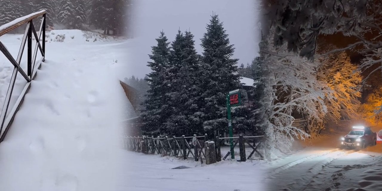 Uludağ'da kar kalınlığı 40 santimetreyi gördü