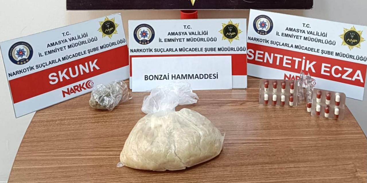 Amasya'da uyuşturucu operasyonu: 3 tutuklama