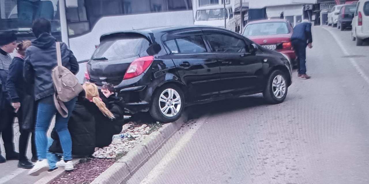 El frenini çekmeden inince olanlar oldu