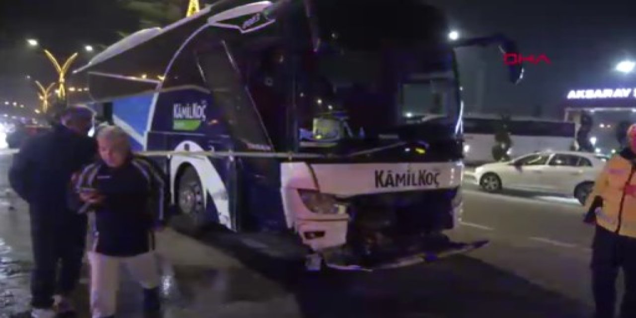 Yolcu otobüsü ile otomobil çarpıştı: 1 ölü, 1 yaralı