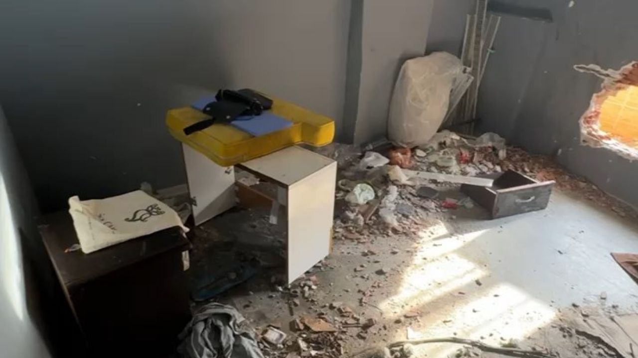 Metruk binada bebek bulundu. Babası tutuklandı