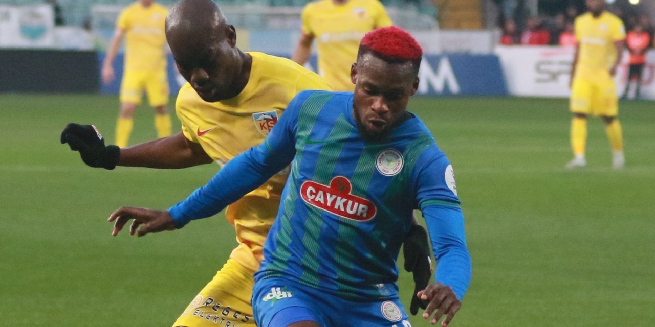 Rizespor Kayserispor'a 3 attı 3 aldı