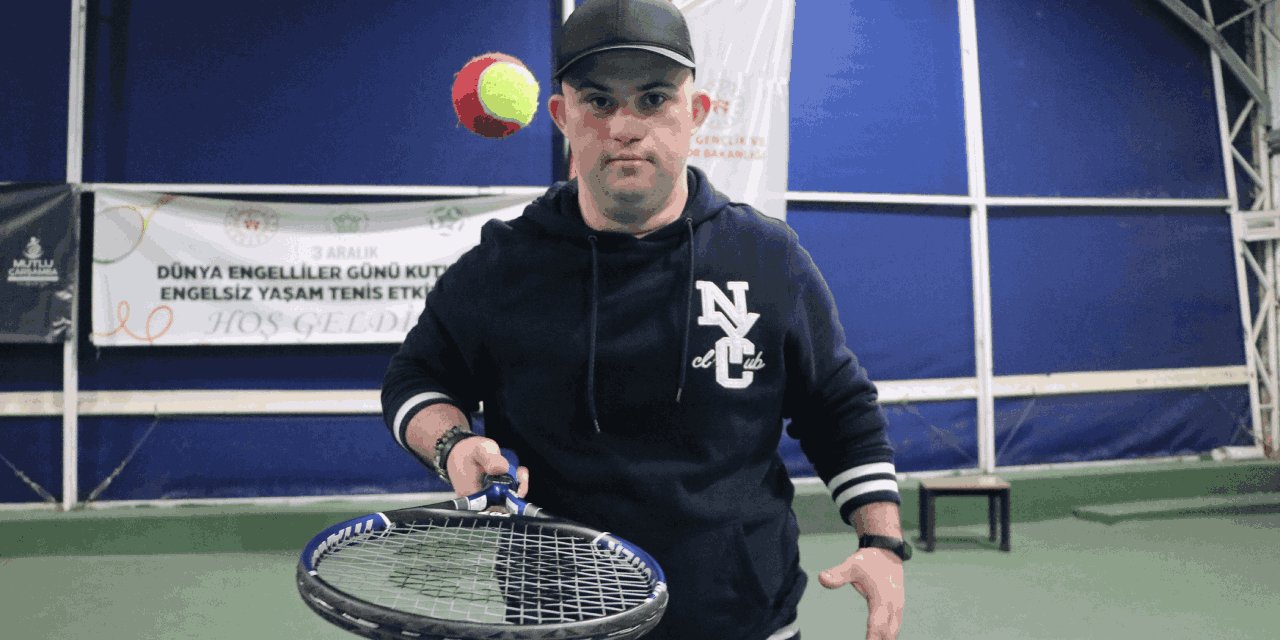 Tekirdağ'da Engelliler Günü'ne özel tenis