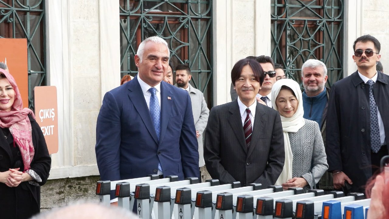 Japonya Veliaht Prens ve Prensesi Ayasofya Camii'ni ziyaret etti