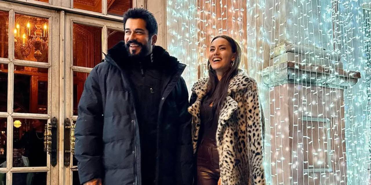 Fahriye Evcen ile Burak Özçivit Moskova'da aşka geldi