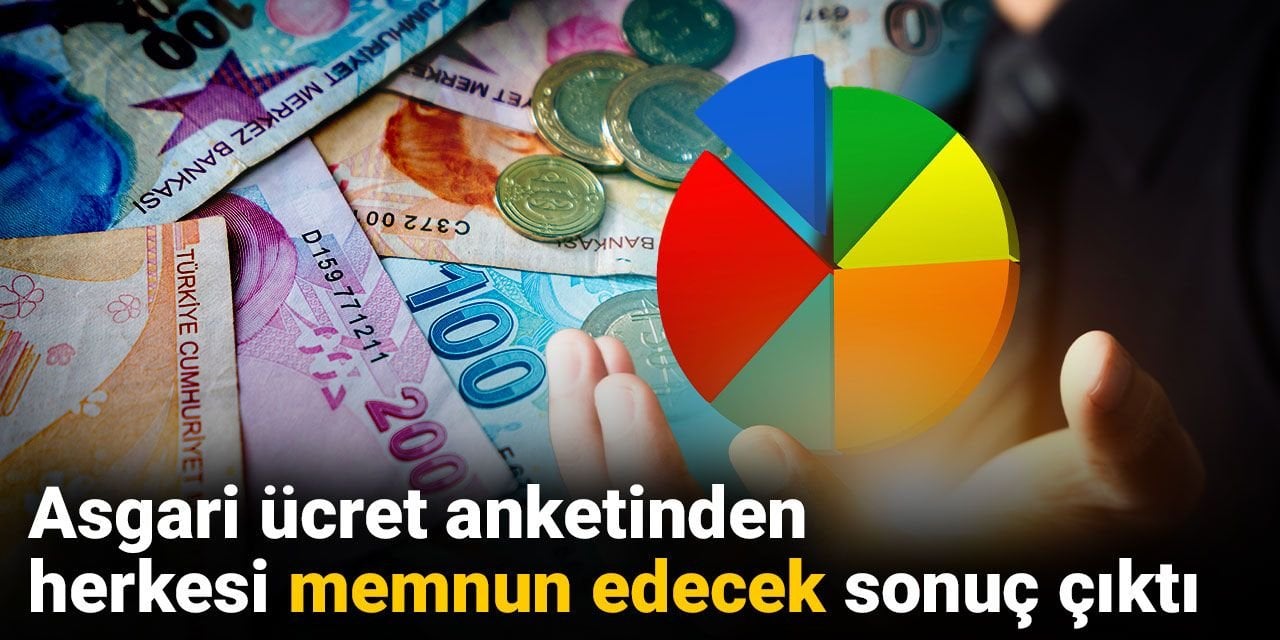 Asgari ücret anketinden herkesi memnun edecek sonuç çıktı