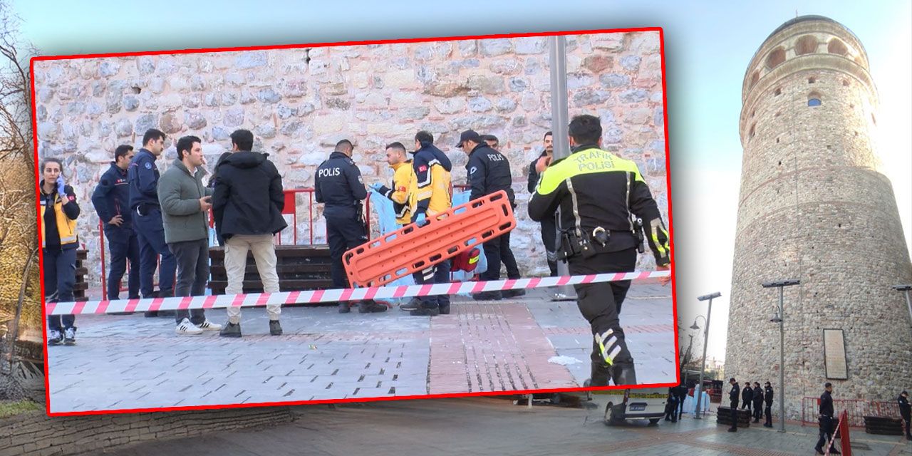 Galata Kulesi'nden düşen genç hayatını kaybetti