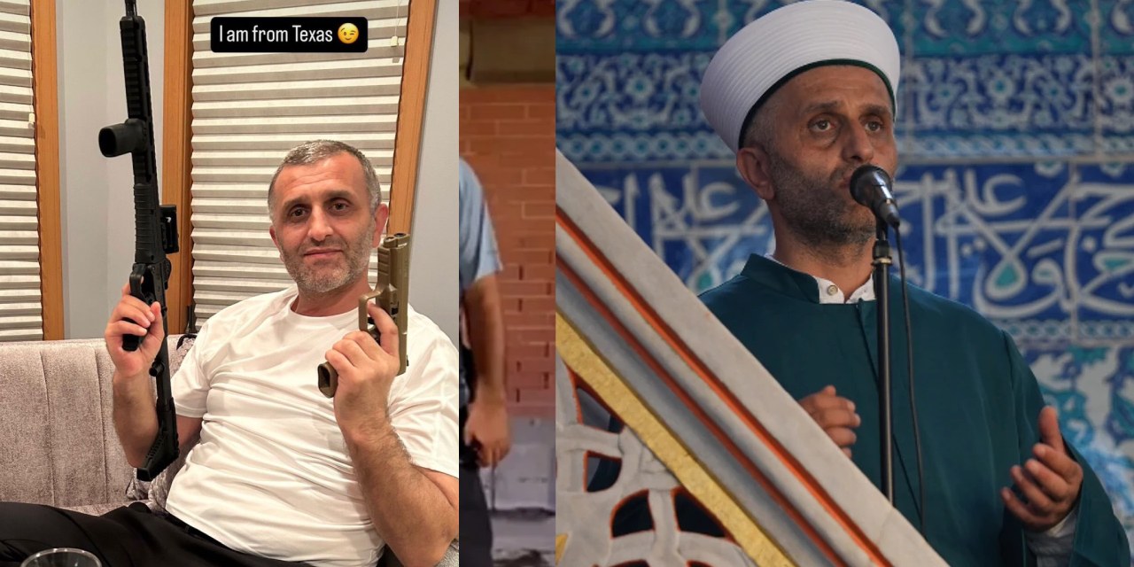 Meşhur imam 'Teksaslıyım' deyip silahla poz verdi! Ali Erbaş'ın 'prensi' olduğu iddiası