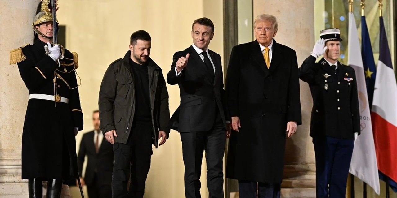 Macron, Zelenskiy ve Trump Rusya-Ukrayna Savaşı için buluştu