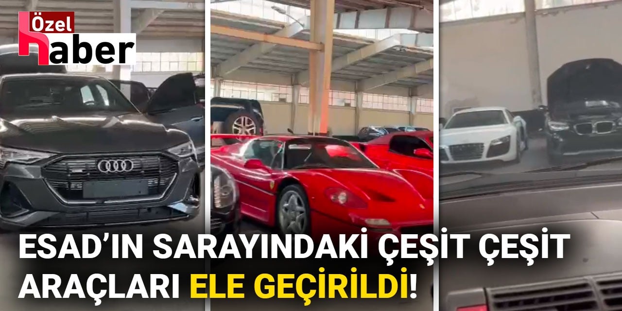 Ülkeden kaçan Esad'ın sarayındaki lüks araçlar ele geçirildi