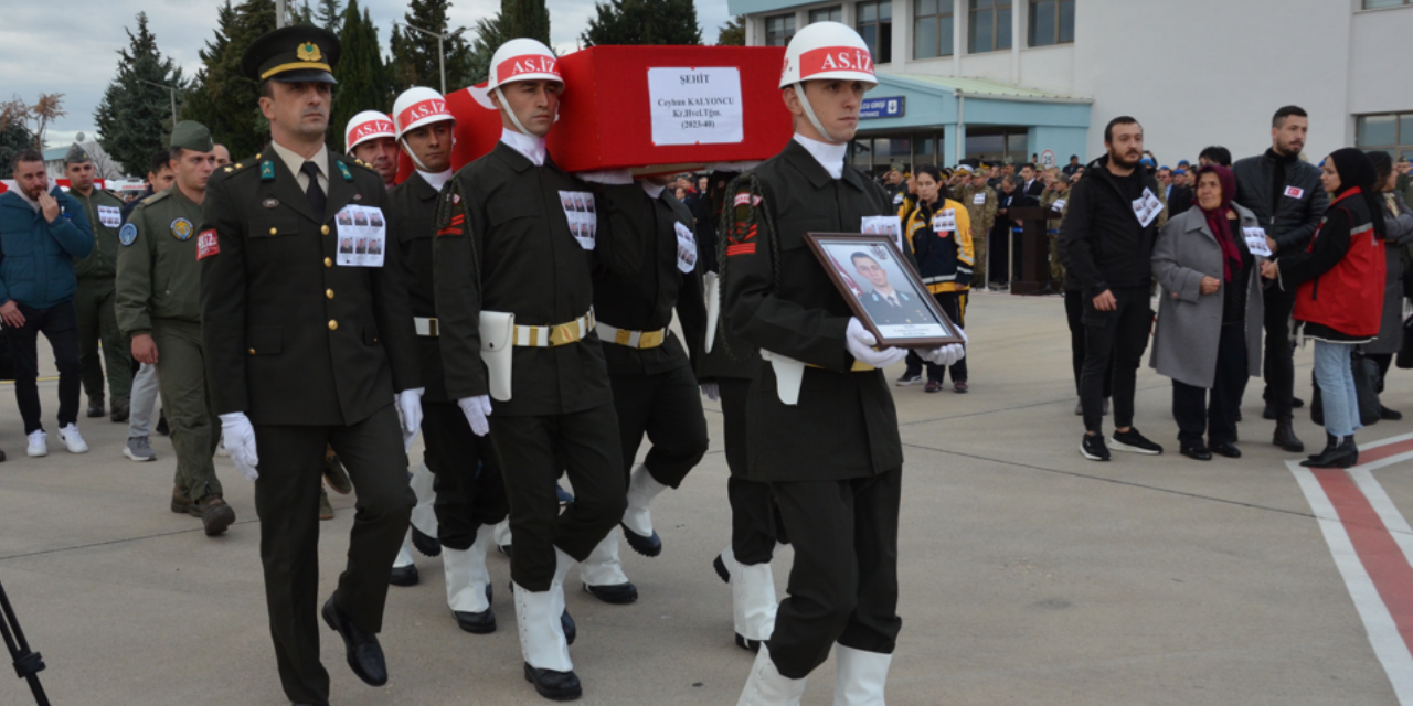 Helikopter kazası şehitlerine veda. Memleketlerine uğurlandılar