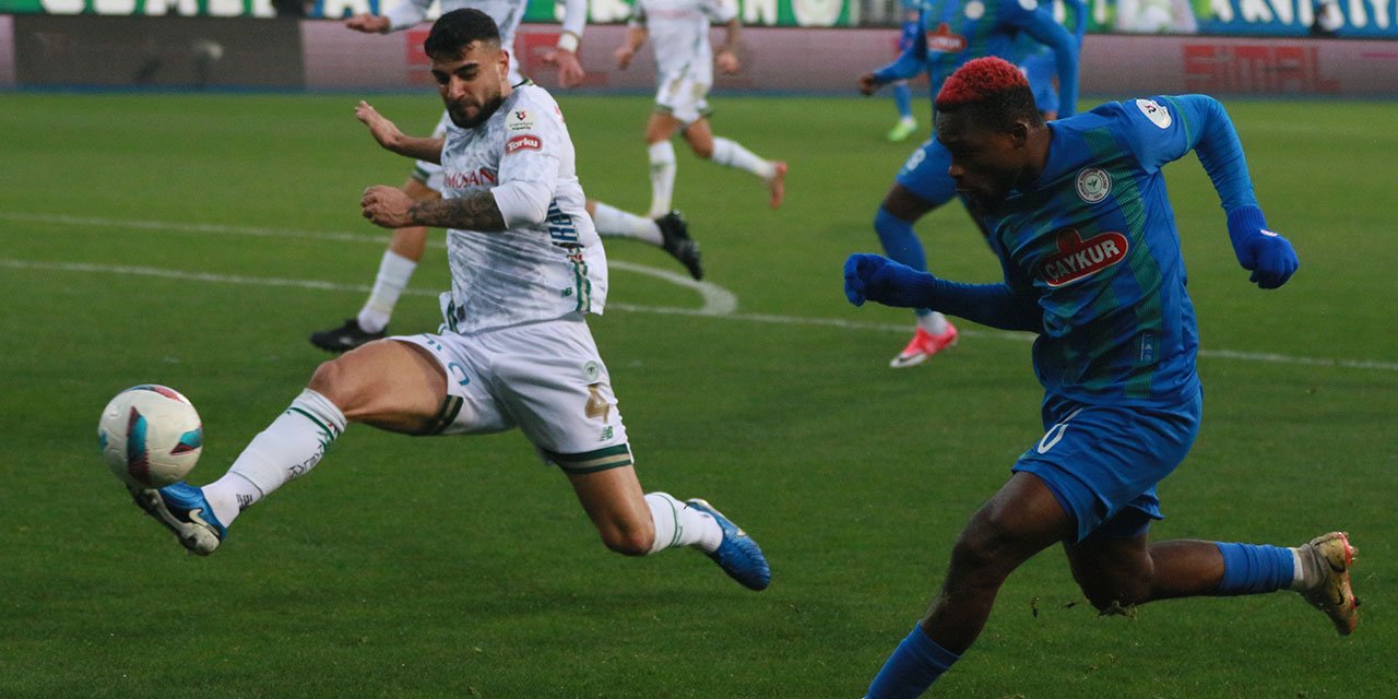 Ne Rizespor ne Konyaspor büyük fırsat kaçtı