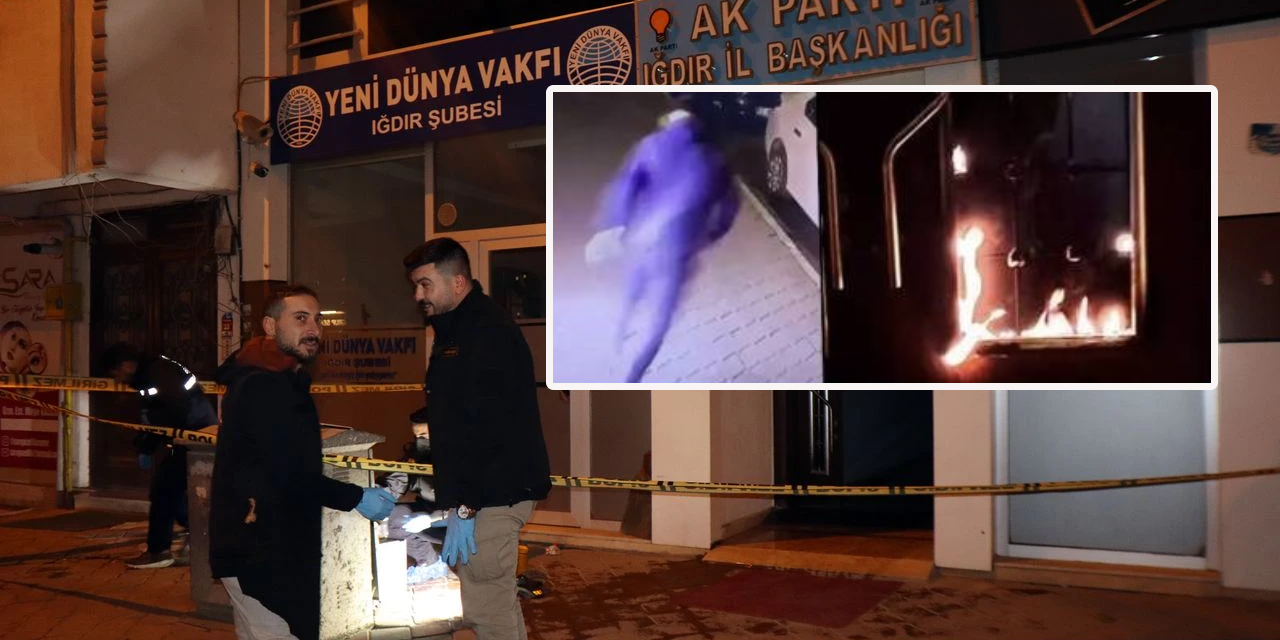 AKP Iğdır İl Başkanlığı'na molotofla saldıran 2 şüpheli gözaltında