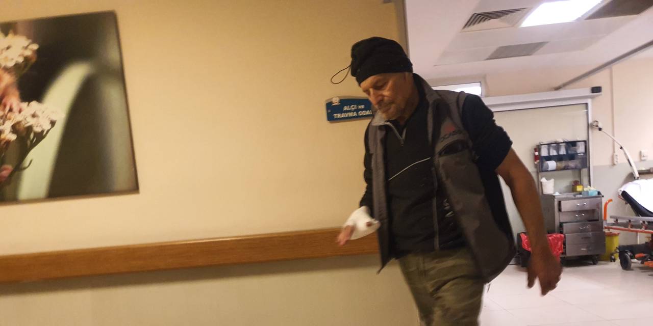 Çalışırken spiral makinesiyle elini kesti