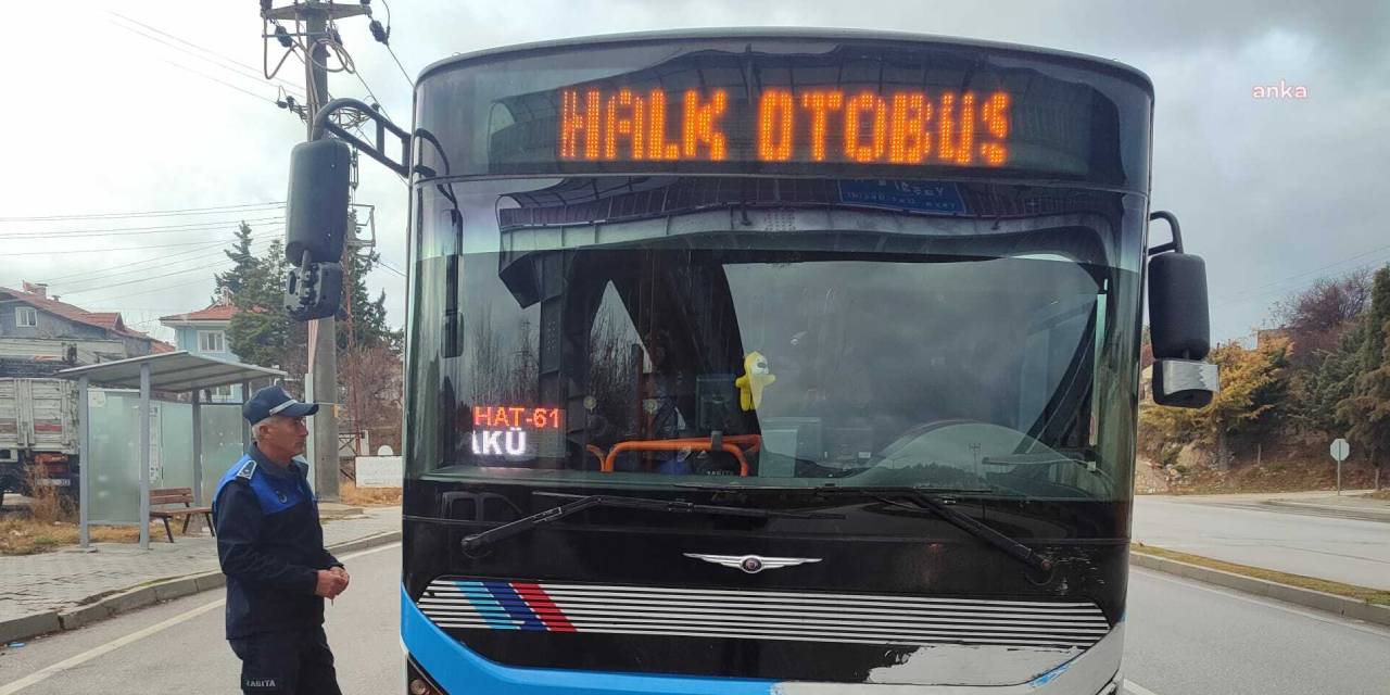 Özel halk otobüsleri denetlendi