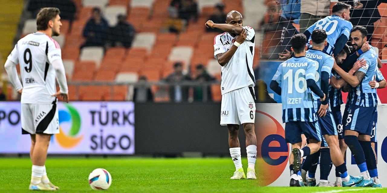 Beşiktaş eksi 1 puanlı Adana Demirspor’a yenildi