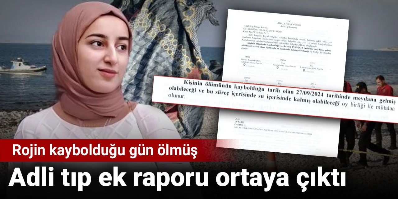 Rojin'in adli tıp ek raporu ortaya çıktı: Rojin kaybolduğu gün ölmüş