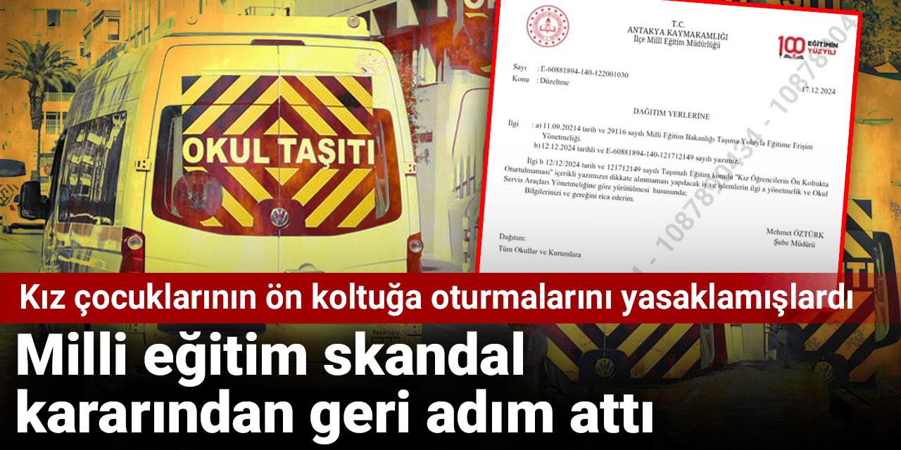 Milli eğitim skandal kararından geri adım attı