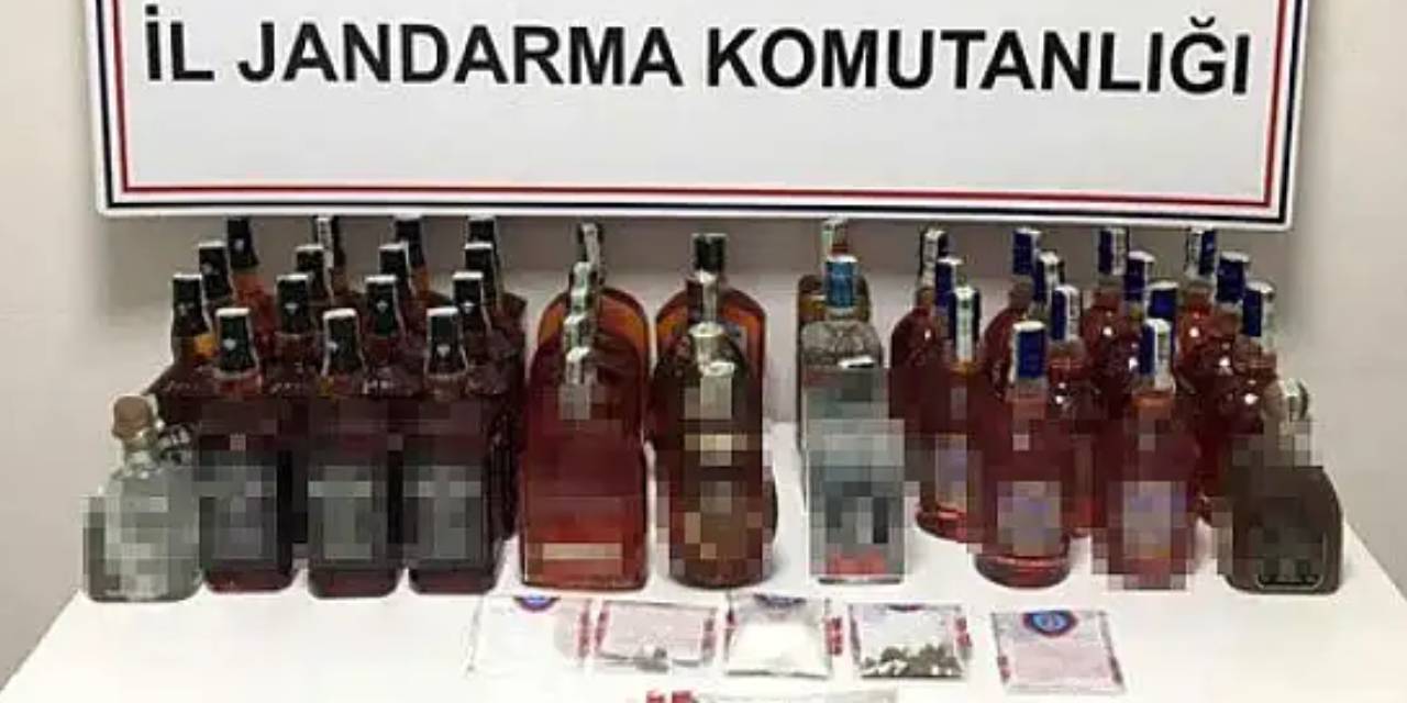 60 litre gümrük kaçağı alkol ele geçirildi