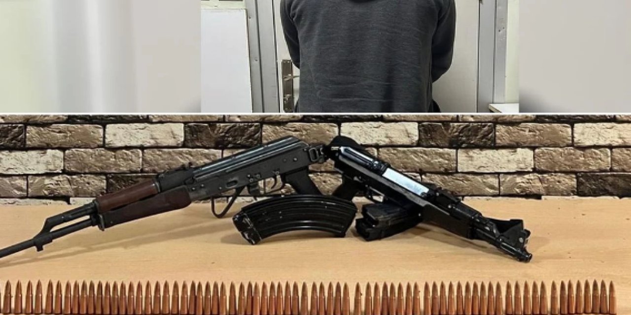 Uzun namlulu silah ve fişek ele geçirildi