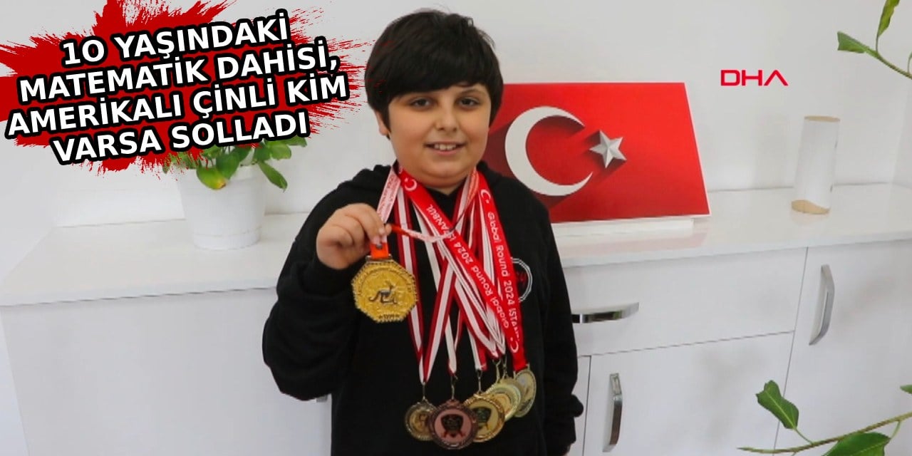 Denizlili Selahattin matematikte dünya birincisi oldu! Amerikalı Çinli kim varsa solladı