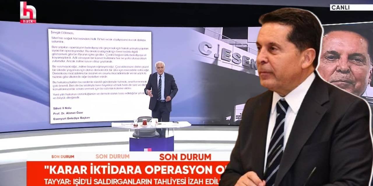 Tutuklanan Ahmet Özer'den Halk TV'ye mektup: Zulme boyun eğmeyeceğiz