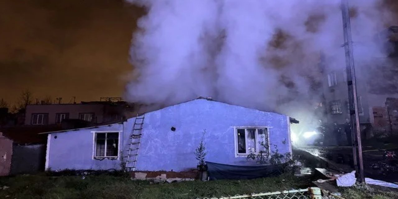 Yıldırım'da tek katlı evde yangın çıktı