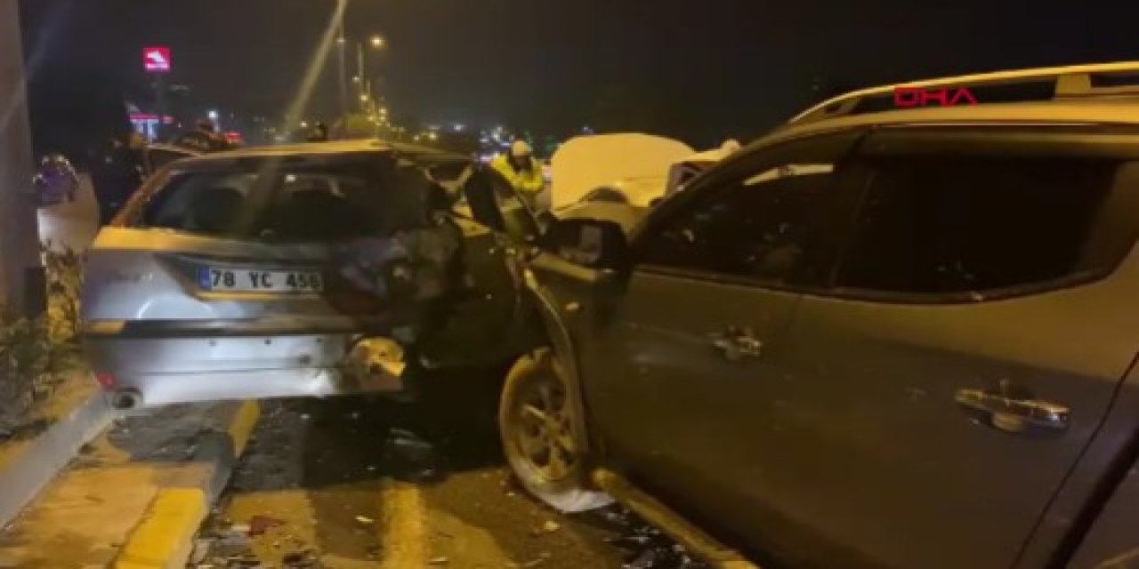 Karabük'te zincirleme trafik kazası