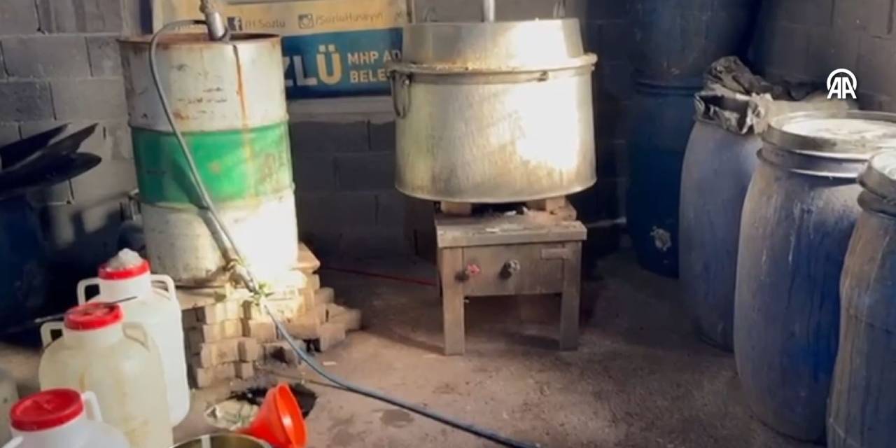 Adana'da 1050 litre sahte içki ele geçirildi