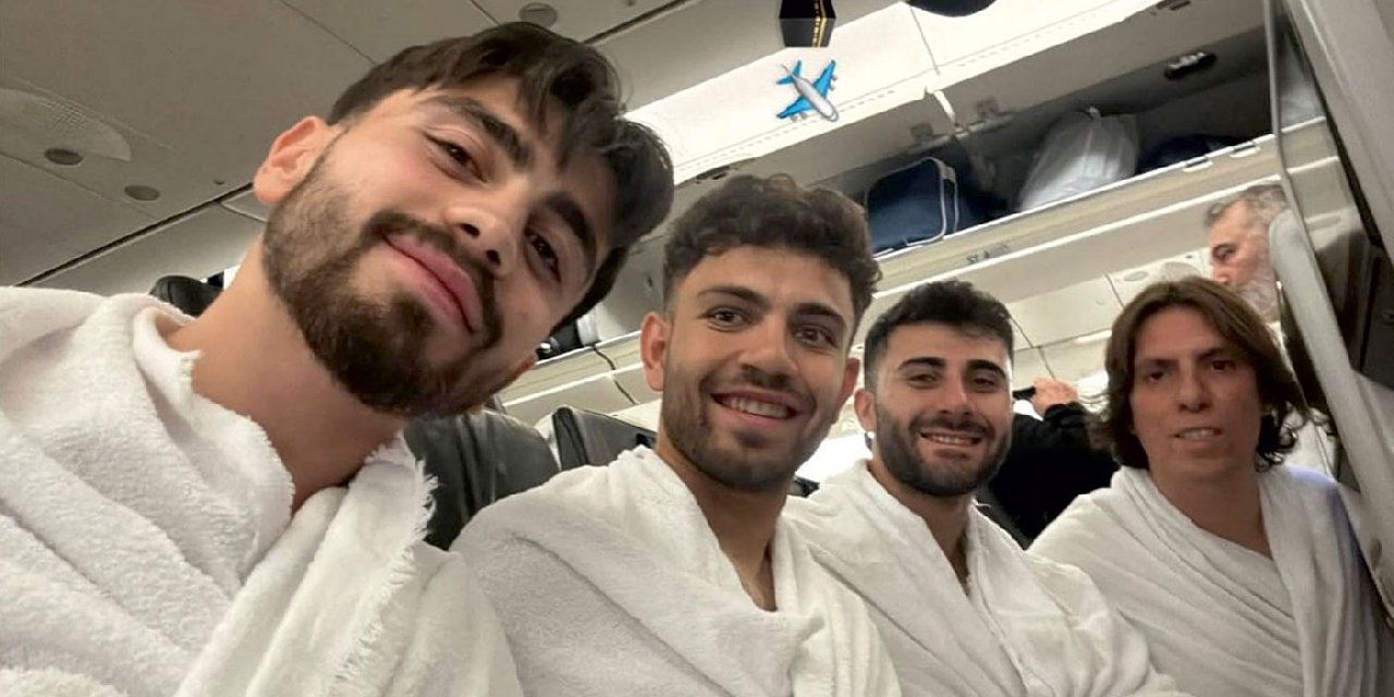 Maç bitti Rizespor futbolcuları Mekke'ye gitti